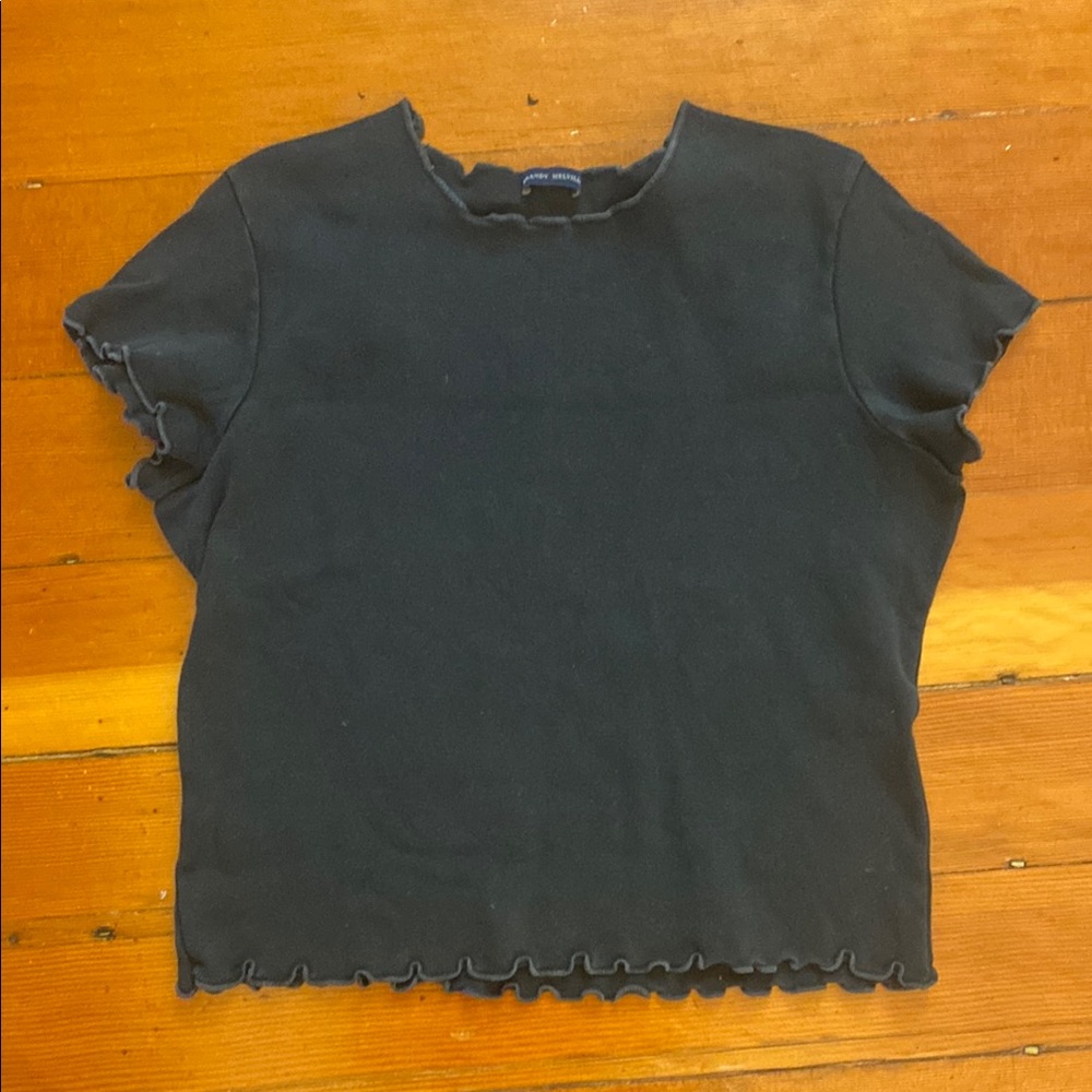 Brandy Melville Black Short Sleeve Top